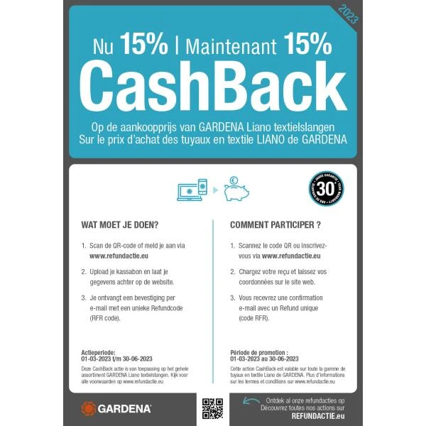 Textielslang GARDENA Liano 20 M 4 Textielslang GARDENA Liano 20 M - Afbeelding 4