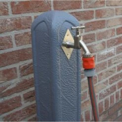 Waterzuil Met Kraan En Aansluiting - Grijs -Aanbiedingen Groente Zaden Winkel tuinpaal met waterkraan 1498043411 1 600